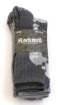 Rockwell Gray Crew Socks 3 in Package New in Package Men&#39;s 10-13 - £16.01 GBP