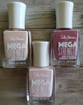 Three (3) Bottles (012/022/030) of Sally Hansen Mega Strength Nail Polis... - $20.00