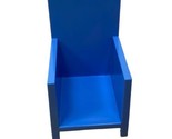 Ikea blue Air Chair Dollhouse Chair Plastic Toy Furniture Modern  - £5.71 GBP