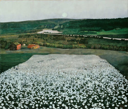 Harald Sohlberg - Flower Meadow in the North Oil Painting Giclee Print Canvas - £6.82 GBP+