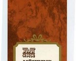 Meister Mohring Bakery Konditorei Cafe Menu Rathenow Germany - $13.86