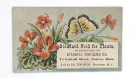 Victorian Trade Card Standard Fertilizer Company Food for Plants Boston MA - £10.18 GBP