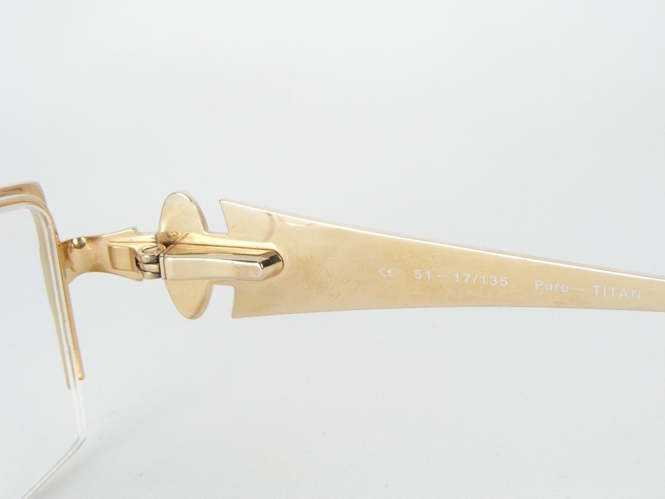 St.Moritz by AMA 4779 003 SILVER /GOLD EYEGLASSES PURE TITAN FRAME 51-17-135mm Item image 10