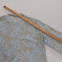 Vintage Coldwater Creek RN#98516 Women's XL Blue/Gold Cotton Button Up Shirt image 11