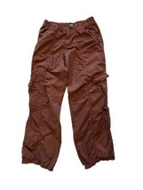 Urban Outfitters BDG Womens Y2K Cargo Pants Brown Wide Leg Baggy Skate Sz S - £26.43 GBP