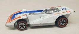 Vintage Hot Wheels Redline Steam Roller White Blue &amp; Red Vintage 1973 Ho... - $34.45