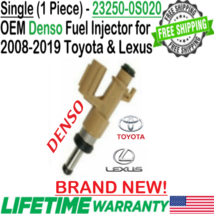 NEW OEM DENSO 1Pc Fuel Injector for 2013-2019 Lexus LX570 5.7L V8 #23250-0S020 - £59.22 GBP