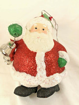 Christmas Santa Bell ringer Bell Ornament With Legs As The Ringer - £3.93 GBP