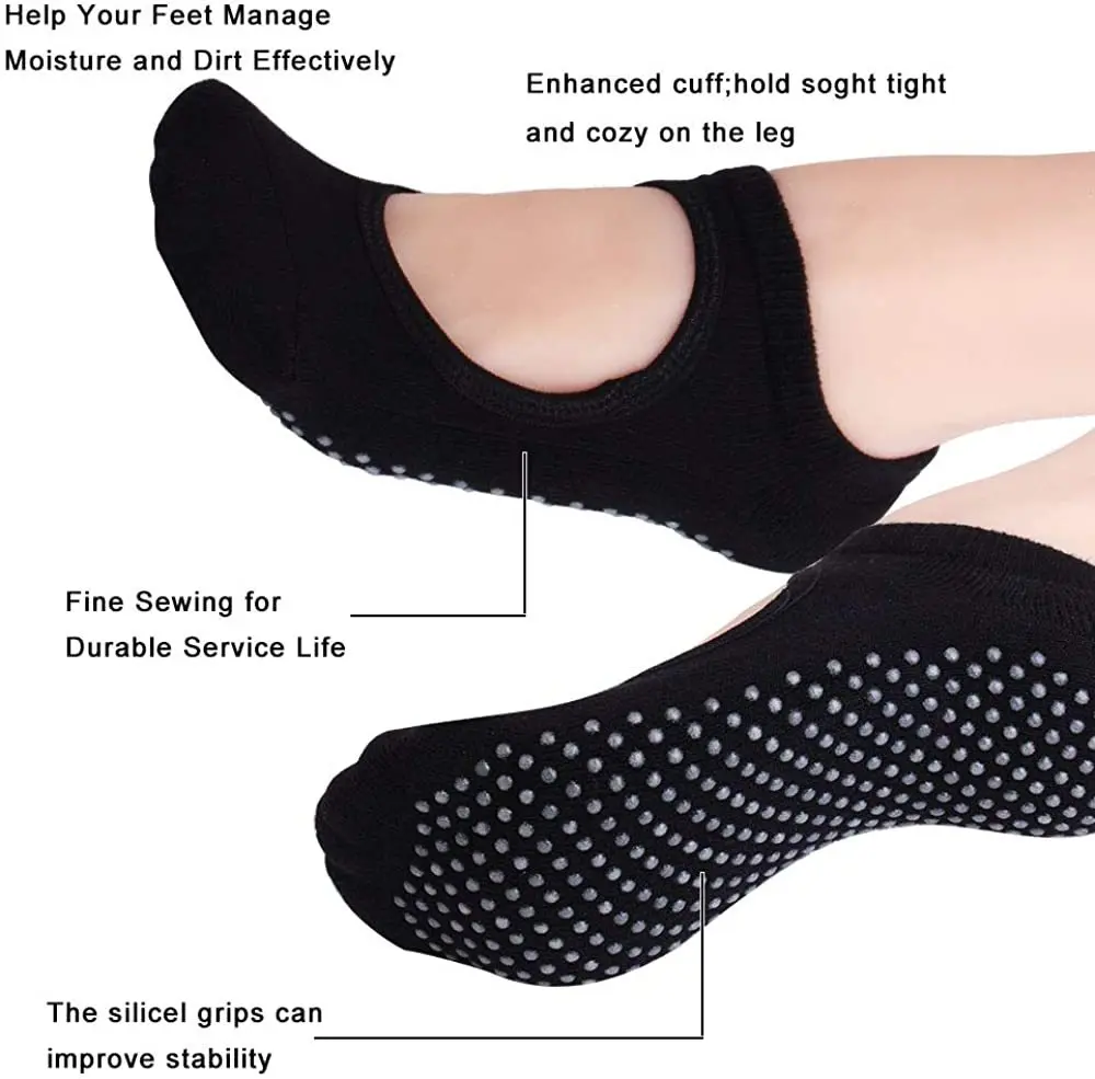 Sporting A Socks for Women Non Slip Grip Socks for Pilates Barre Ballet Dance Ho - £24.04 GBP