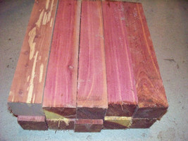 SPECIAL: 4 EASTERN RED CEDAR TURNING BLOCKS LUMBER LATHE WOOD 2&quot; X 2&quot; X 12&quot; - $28.66