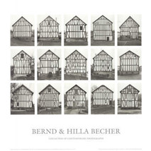 BERND AND HILLA BECHER Half-Timbered Houses 27.5&quot; x 27.5&quot; Poster 2005 Ph... - $1,514.27 MXN