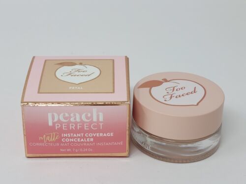 Primary image for New Authentic Too Faced Peach Perfect Matte Concealer Full Cover Petal
