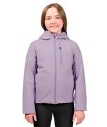 Spyder Boys Girls Jacket Purple Superlite Hood Pockets 3D Logo Midweight - €38,65 EUR