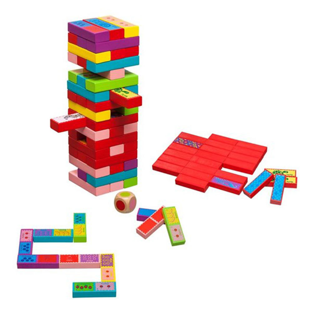 Coloured Tumbling Tower 3-in-1 Game - $44.01