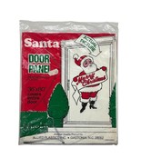 Vintage Santa Door Panel Weatherproof Plastic 36&quot; x 80&quot; Covers Entire Do... - $357.18 MXN
