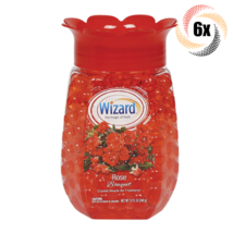 6x Jars Wizard Rose Bouquet Air Freshener Crystal Beads | 12oz | Fast Shipping! - £22.46 GBP