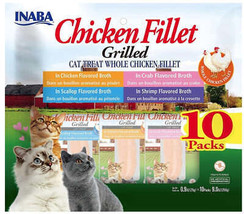 Inaba Chicken Fillet Cat Treats Variety Pack - $17.77+