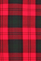 New Scottish Tartan Kerr Acrylic Wool Tartan kilts 8 yard Kilt 13oz Red ... - £64.99 GBP