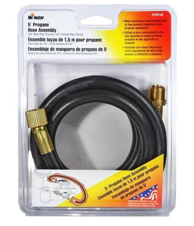 Mr. Heater F276124 Hose Assembly 5&#39; ft L, Brass - $16.83