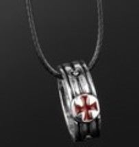 Knights Templar Christian Necklace With Ring  - £11.14 GBP