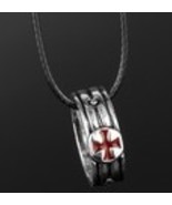 Knights Templar Christian Necklace With Ring  - £10.96 GBP