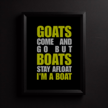 Legendary Quotes Legendary Saying Goat Quotes Goat Sayings Living Room D... - £3.84 GBP