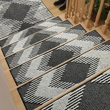 15PC Non-Slip 3D Peel and Stick Stair Treads for Indoor Wooden Steps - B... - $146.47