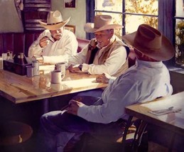 Stetsons, Stogies &amp; Stories - a Signed Print by S. C. Mummert from the A... - $147.00