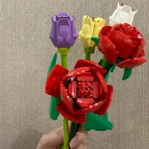 Rose Bouquet Tulip Small Particle Building Block Assembly - $15.55+