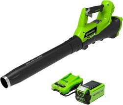 Greenworks 40V (115 Mph / 430 Cfm) Brushless Axial Leaf Blower, 2.0Ah Ba... - $220.92