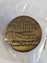 2006 NATIONAL WILD TURKEY FEDERATION NWTF SPONSOR METAL LAPEL PIN USA BI... - $26.99