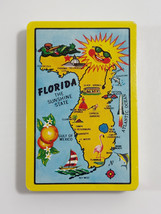 Vintage 1980s FLORIDA MAP SOUVENIR SMALL PLAYING CARDS DECK FACTORY SEALED - $121.83 MXN