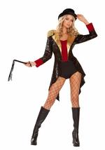 Womens Sexy Ringmaster Costume Medium Black - £84.15 GBP+