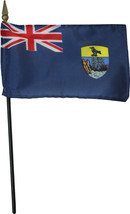 St. Helena - 4&quot;X6&quot; Stick Flag - £4.64 GBP