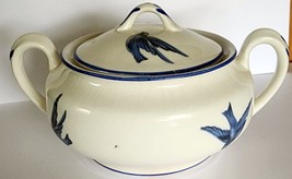 1920&#39;s Bluebird China KT&amp;K Blue Bird Sugar Bowl Knowles Taylor &amp; Knowles - $26.99