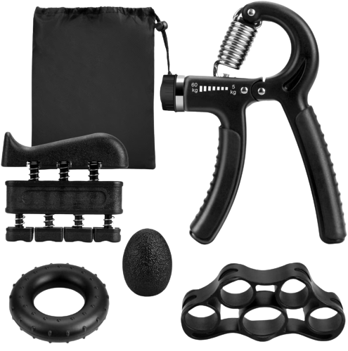 Hand Grip Strength Power Trainer Adjustable 5 in 1 Gripper Strengthener Set - $9.05+