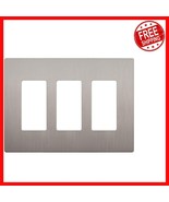 Unbreakable Brushed Nickel Switch Cover - Stylish &amp; Heat Resistant Wall ... - $38.55 CAD