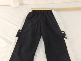 Children Youth Boy&#39;s Nike Lined Track Pants Dark Blue White Stripe Pocke... - £9.01 GBP