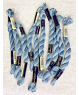 10 MINT Anchor Perle Pearl Cotton #920 Blue Embroidery Floss Vintage Skein - $16.34