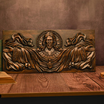 22.75&quot; Jesus Christ, Holy Spirit Wood Craved - £188.88 GBP