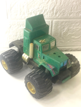 Unbranded Green Plastic 4 Wide Wheel Green Truck No Cab - $4.94