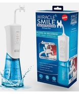 Miracle Smile Cordless Rechargeable Water Flosser for Teeth &amp; Gum Health... - $19.79