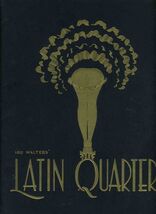 Lou Walter's Latin Quarter Souvenir Program New York City 1950's - $74.44