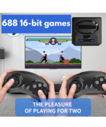 Sega Genesis Retro Console 688 16 Bit Games with wireless controller - £47.59 GBP