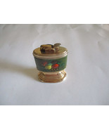 VTG. EVANS BRASS TABLE LIGHTER W/ENAMELED FRUIT DESIGN 4&quot; ELEGANT DESIGN... - $19.75