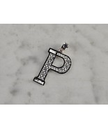 Womens Sterling Silver Initial Letter &quot; P &quot; Pendant 1.3g E4326 - €30,18 EUR
