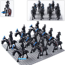 Castle knights skeleton horses warriors lego compatible minifigure bricks 20pcs jsz7fl thumb200