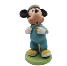 Vtg Walt Disney Productions Mickey Mouse jogging in tracksuit ceramic fi... - $19.99