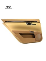 MERCEDES W221 S-CLASS DRIVER/LEFT REAR LEATHER DOOR PANEL COVER TAN LAND... - $128.69