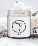 Faith  Luke It Does Not Make Things Easier It Makes Possible, Jesus Jar ... - £13.62 GBP